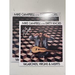 Vinyl LP Mike Campbell & Dirty Signed Vagabonds, Virgins Misfits AUTOGRAPHED New
